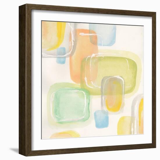 Colorful Squares I-Chris Paschke-Framed Art Print