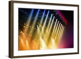 Colorful Stage Lights at Concert-Petr Jilek-Framed Photographic Print