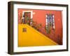 Colorful Stairs and House with Potted Plants, Guanajuato, Mexico-Julie Eggers-Framed Photographic Print