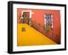 Colorful Stairs and House with Potted Plants, Guanajuato, Mexico-Julie Eggers-Framed Photographic Print