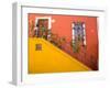 Colorful Stairs and House with Potted Plants, Guanajuato, Mexico-Julie Eggers-Framed Photographic Print