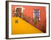 Colorful Stairs and House with Potted Plants, Guanajuato, Mexico-Julie Eggers-Framed Photographic Print