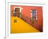 Colorful Stairs and House with Potted Plants, Guanajuato, Mexico-Julie Eggers-Framed Photographic Print