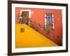 Colorful Stairs and House with Potted Plants, Guanajuato, Mexico-Julie Eggers-Framed Photographic Print