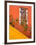 Colorful Stairs and House with Potted Plants, Guanajuato, Mexico-Julie Eggers-Framed Photographic Print