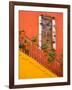 Colorful Stairs and House with Potted Plants, Guanajuato, Mexico-Julie Eggers-Framed Photographic Print