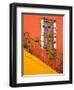 Colorful Stairs and House with Potted Plants, Guanajuato, Mexico-Julie Eggers-Framed Photographic Print