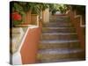 Colorful Stairways, Chania, Crete, Greece-Darrell Gulin-Stretched Canvas