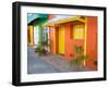 Colorful Street Front, Isla Mujeres, Quintana Roo, Mexico-Julie Eggers-Framed Photographic Print