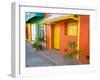 Colorful Street Front, Isla Mujeres, Quintana Roo, Mexico-Julie Eggers-Framed Photographic Print