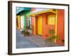 Colorful Street Front, Isla Mujeres, Quintana Roo, Mexico-Julie Eggers-Framed Photographic Print