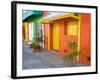 Colorful Street Front, Isla Mujeres, Quintana Roo, Mexico-Julie Eggers-Framed Photographic Print