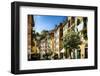 Colorful Street in Riomaggiore, Liguria, Italy-George Oze-Framed Photographic Print