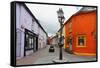 Colorful Street, Kinsale, Ireland-George Oze-Framed Stretched Canvas