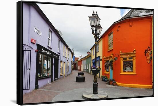 Colorful Street, Kinsale, Ireland-George Oze-Framed Stretched Canvas