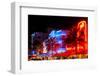 Colorful Street Life at Night - Ocean Drive - Miami-Philippe Hugonnard-Framed Photographic Print