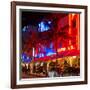 Colorful Street Life at Night - Ocean Drive - Miami-Philippe Hugonnard-Framed Photographic Print