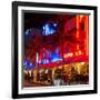 Colorful Street Life at Night - Ocean Drive - Miami-Philippe Hugonnard-Framed Photographic Print