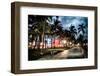 Colorful Street Life - Ocean Drive by Night - Miami-Philippe Hugonnard-Framed Photographic Print