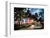 Colorful Street Life - Ocean Drive by Night - Miami-Philippe Hugonnard-Framed Photographic Print