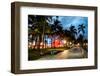 Colorful Street Life - Ocean Drive by Night - Miami-Philippe Hugonnard-Framed Photographic Print