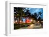 Colorful Street Life - Ocean Drive by Night - Miami-Philippe Hugonnard-Framed Photographic Print