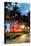 Colorful Street Life - Ocean Drive by Night - Miami-Philippe Hugonnard-Stretched Canvas