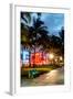 Colorful Street Life - Ocean Drive by Night - Miami-Philippe Hugonnard-Framed Photographic Print