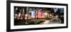 Colorful Street Life - Ocean Drive by Night - Miami-Philippe Hugonnard-Framed Photographic Print