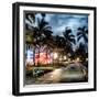 Colorful Street Life - Ocean Drive by Night - Miami-Philippe Hugonnard-Framed Photographic Print