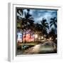 Colorful Street Life - Ocean Drive by Night - Miami-Philippe Hugonnard-Framed Photographic Print