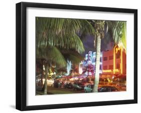 Colorful Street Life, South Beach, Miami, Florida, USA-Stuart Westmoreland-Framed Premium Photographic Print