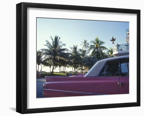 Colorful Street Life, South Beach, Miami, Florida, USA-Stuart Westmoreland-Framed Premium Photographic Print