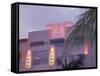 Colorful Street Life, South Beach, Miami, Florida, USA-Stuart Westmoreland-Framed Stretched Canvas