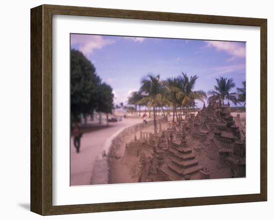 Colorful Street Life, South Beach, Miami, Florida, USA-Stuart Westmoreland-Framed Premium Photographic Print