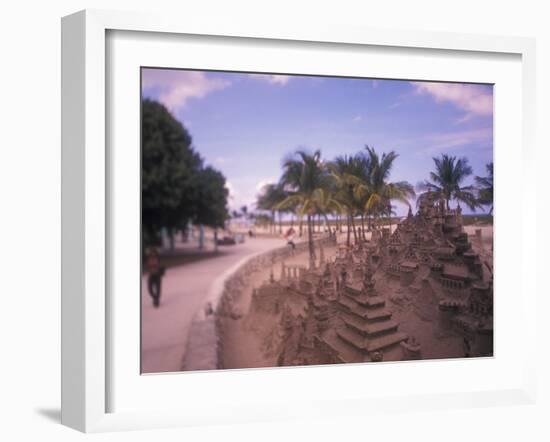 Colorful Street Life, South Beach, Miami, Florida, USA-Stuart Westmoreland-Framed Premium Photographic Print