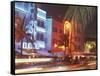 Colorful Street Life, South Beach, Miami, Florida, USA-Stuart Westmoreland-Framed Stretched Canvas