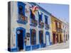 Colorful street, Oaxaca, Mexico, North America-Melissa Kuhnell-Stretched Canvas