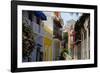 Colorful Street, Old San Juan, Puerto Rico-George Oze-Framed Photographic Print