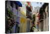 Colorful Street, Old San Juan, Puerto Rico-George Oze-Stretched Canvas