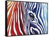 Colorful Stripes I-Megan Aroon Duncanson-Framed Stretched Canvas