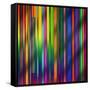 Colorful Stripes-Art Deco Designs-Framed Stretched Canvas