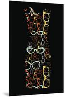 Colorful Sunglasses Dress-null-Mounted Premium Giclee Print