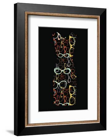 Colorful Sunglasses Dress--Framed Art Print