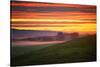 Colorful Sunrise and Clouds in the Petaluma Hills-null-Stretched Canvas