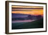 Colorful Sunrise and Clouds in the Petaluma Hills-null-Framed Photographic Print