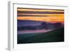 Colorful Sunrise and Clouds in the Petaluma Hills-null-Framed Photographic Print