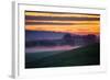 Colorful Sunrise and Clouds in the Petaluma Hills-null-Framed Photographic Print