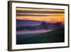 Colorful Sunrise and Clouds in the Petaluma Hills-null-Framed Photographic Print