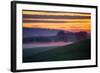 Colorful Sunrise and Clouds in the Petaluma Hills-null-Framed Photographic Print